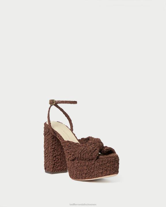 vrouwen roz knoop-platform cacao Loeffler Randall schoenen J8TT92