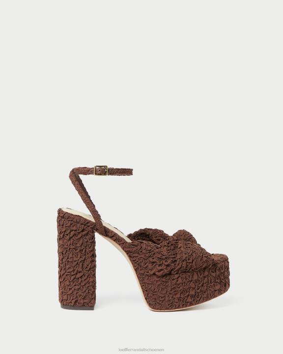 vrouwen roz knoop-platform cacao Loeffler Randall schoenen J8TT92