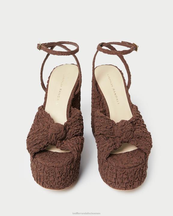 vrouwen roz knoop-platform cacao Loeffler Randall schoenen J8TT92
