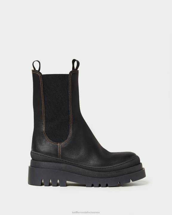 vrouwen Carlota dikke lug-laars zwart Loeffler Randall schoenen J8TT291