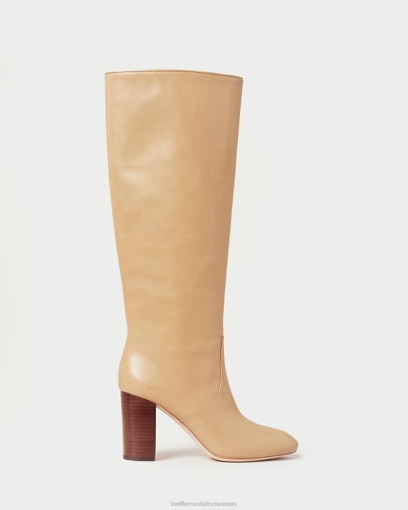 vrouwen goudkleurige hoge laars khaki Loeffler Randall schoenen J8TT288
