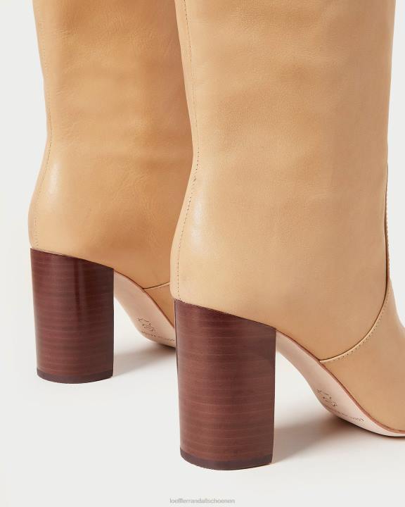 vrouwen goudkleurige hoge laars khaki Loeffler Randall schoenen J8TT288