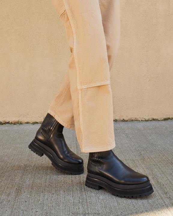 vrouwen toni platformlaars zwart Loeffler Randall schoenen J8TT277