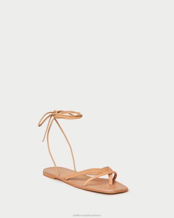 vrouwen Lilla leren wikkelsandaal Honing Loeffler Randall schoenen J8TT106