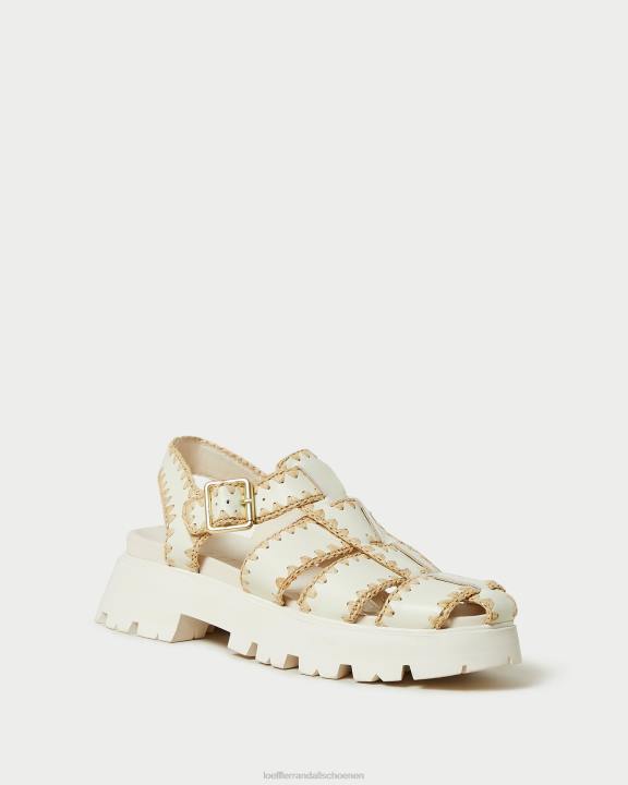 vrouwen Talia gekooide sandaal crème/naturel Loeffler Randall schoenen J8TT112