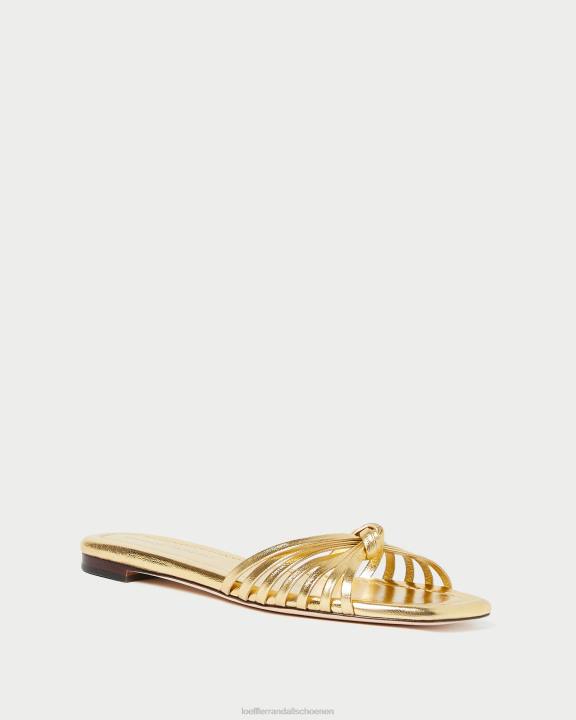 vrouwen izzy knoop sandaal goud Loeffler Randall schoenen J8TT127