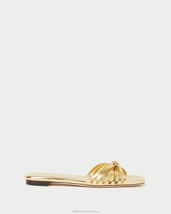 vrouwen izzy knoop sandaal goud Loeffler Randall schoenen J8TT127