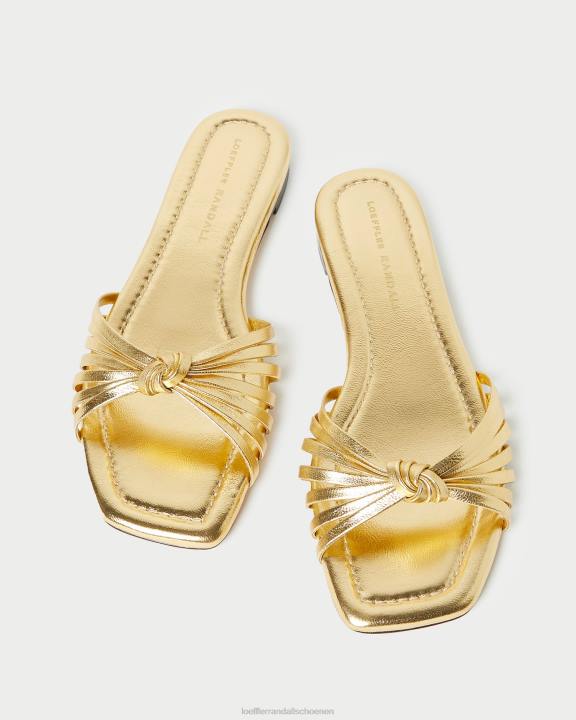 vrouwen izzy knoop sandaal goud Loeffler Randall schoenen J8TT127