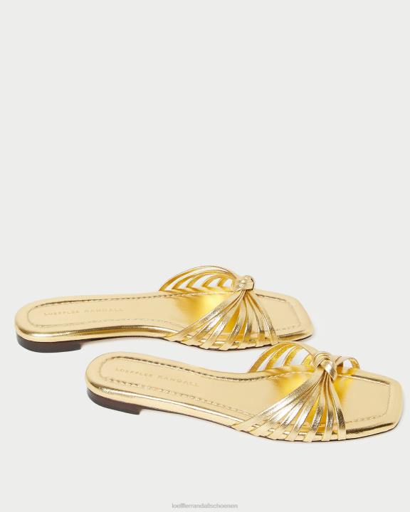 vrouwen izzy knoop sandaal goud Loeffler Randall schoenen J8TT127