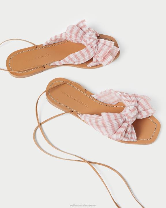 vrouwen pioenenboogglijbaan zacht roze gingham Loeffler Randall schoenen J8TT131