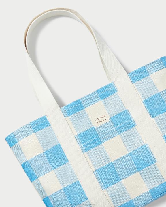vrouwen Bennett middelgrote draagtas blauwe gingham Loeffler Randall Tassen J8TT319