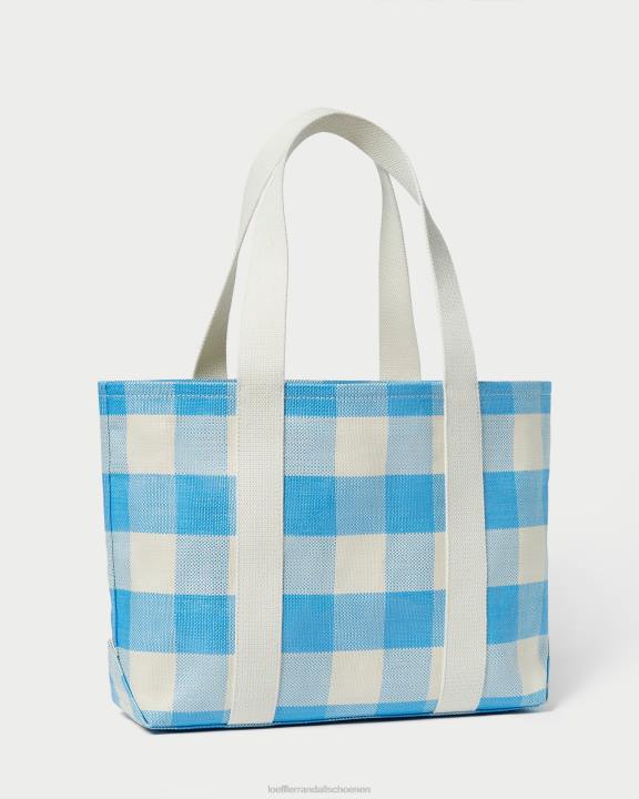 vrouwen Bennett middelgrote draagtas blauwe gingham Loeffler Randall Tassen J8TT319