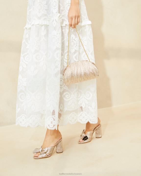 vrouwen Bailey geplooide koepelkoppeling Champagne Loeffler Randall Tassen J8TT386