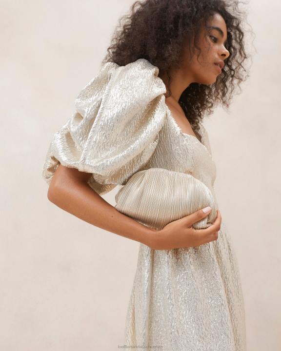 vrouwen Bailey geplooide koepelkoppeling platina Loeffler Randall Tassen J8TT357