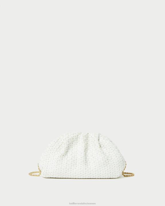 vrouwen Bailey raffia koepelkoppeling wit Loeffler Randall Tassen J8TT398