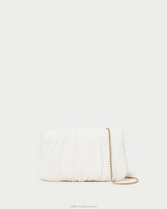 vrouwen Britse plat geplooide clutch parel Loeffler Randall Tassen J8TT362