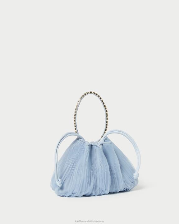 vrouwen Layne strass geplooid zakje blauw Loeffler Randall Tassen J8TT370