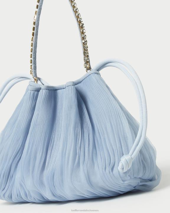 vrouwen Layne strass geplooid zakje blauw Loeffler Randall Tassen J8TT370