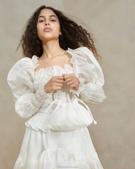 vrouwen Layne strass geplooid zakje parel Loeffler Randall Tassen J8TT371