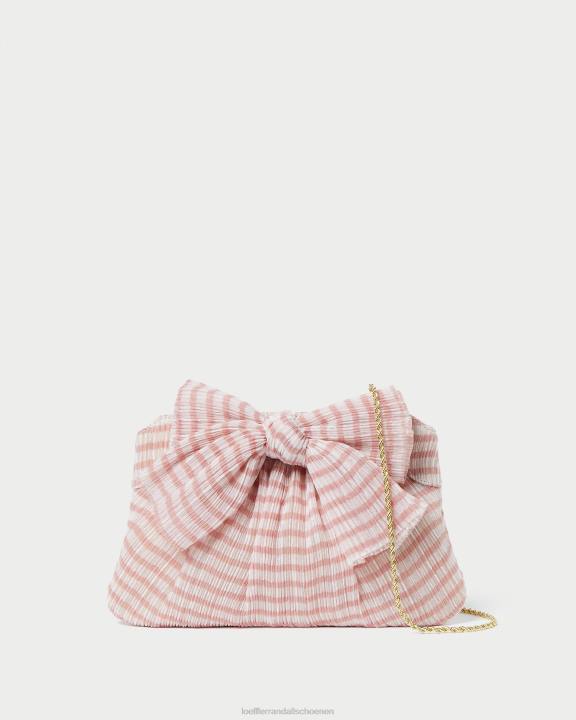 vrouwen Rayne strik clutch zacht roze gingham Loeffler Randall Tassen J8TT380