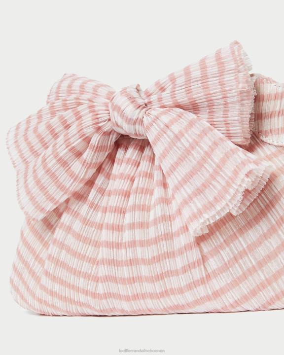vrouwen Rayne strik clutch zacht roze gingham Loeffler Randall Tassen J8TT380