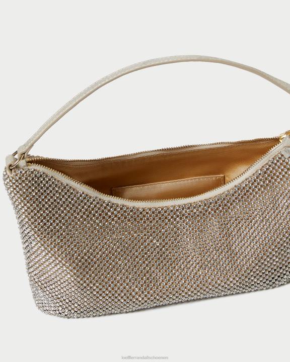 vrouwen cam stokbroodtas met diamanten goud Loeffler Randall Tassen J8TT399
