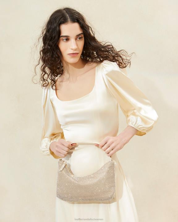 vrouwen cam stokbroodtas met diamanten goud Loeffler Randall Tassen J8TT399